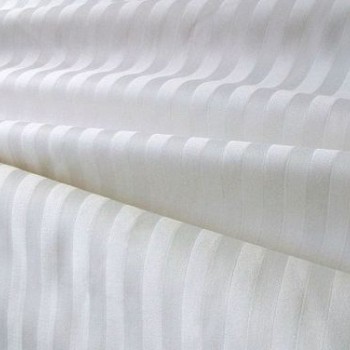 Sale Active Pure White Striped Cotton Bedsheet for Double Bed with 2 Pillow Covers – Soft & Hypoallergenic